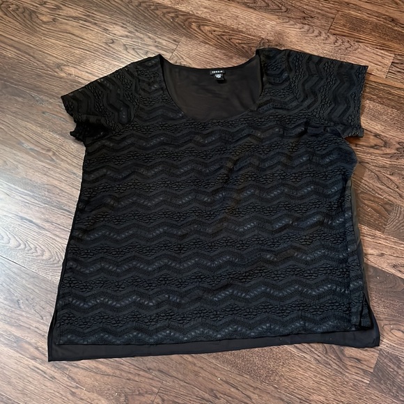 Torrid Sheer Black Blouse - Picture 7 of 10